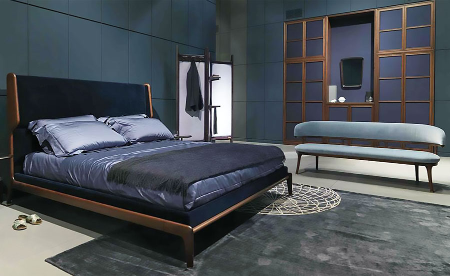 Letto matrimoniale SLEEPING MUSE e divanetto PEGGY G. Ceccotti Collezioni