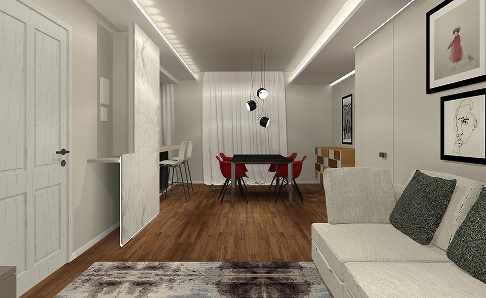 Arch. Serena Carlucci - Rendering 3D residenza privata