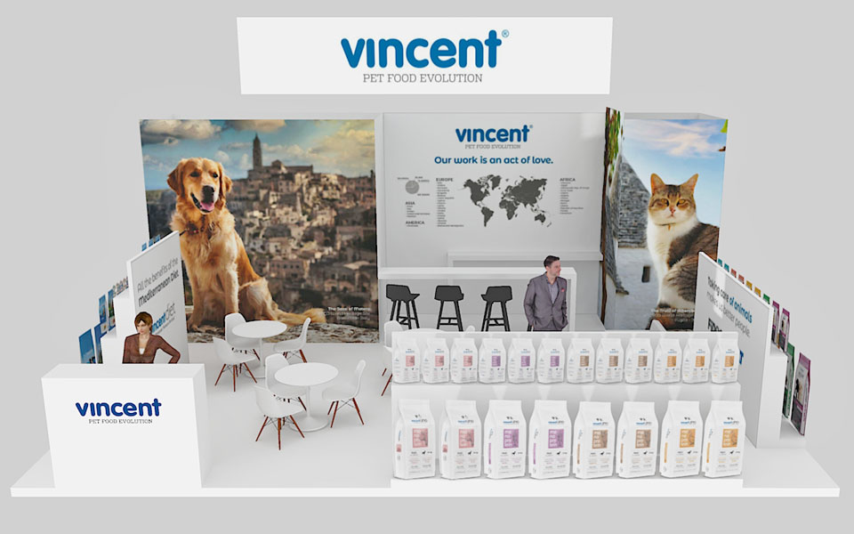 Progettazione stand fieristico Vincent