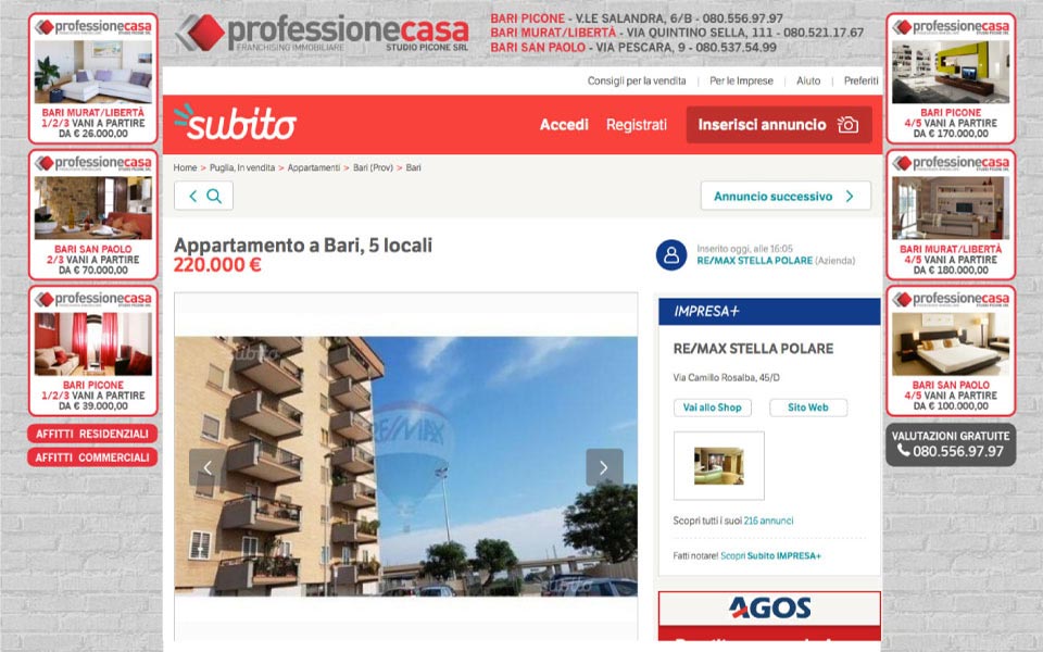 Skin Professione Casa Subito.it