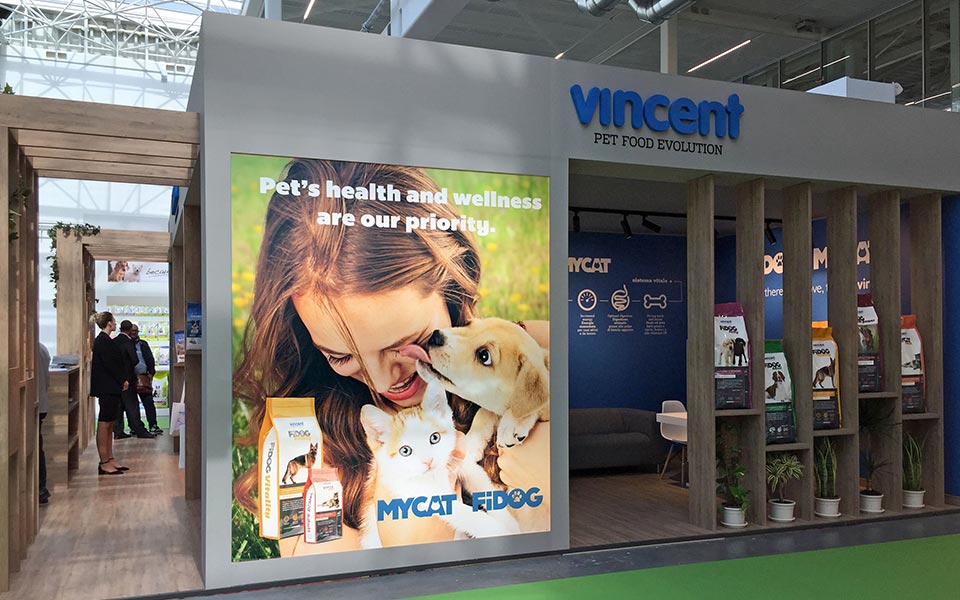 Stand fieristico Vincent Pet Food